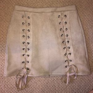tan tie down skirt